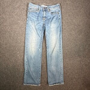 American Eagle Mens Original Straight Jeans Light Wash Active Flex Size 28x30